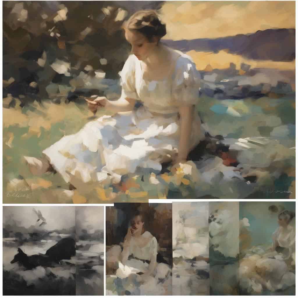 Ανθρώπινη φιγούρα γυναίκας σε αμπαλάζ, λεπτομέρειες της τέχνης σε ζωγραφική.